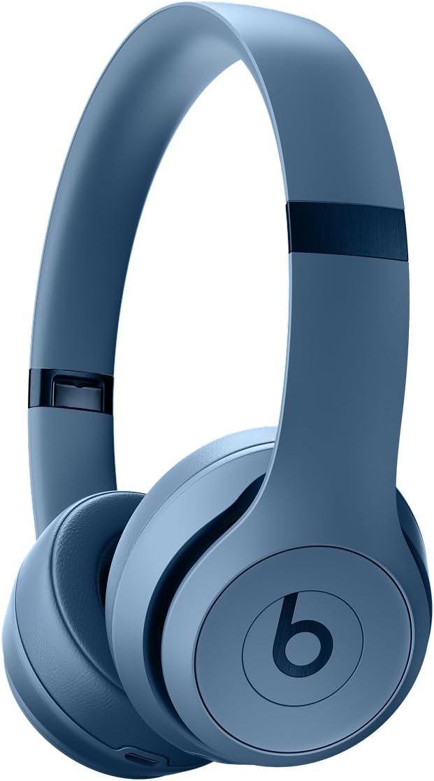 Beats Solo 4 – Wireless On-Ear Bluetooth Headphones, Up to 50-Hour Battery Life, Ultra-Lightweight Comfort, Powerful and Balanced Sound, Apple & Android Compatible – Slate Blue